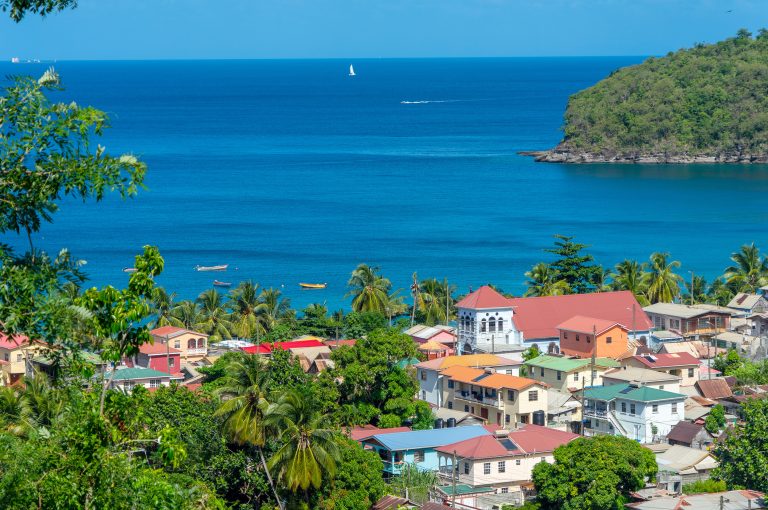 Villaggio di pescatori a St. Lucia